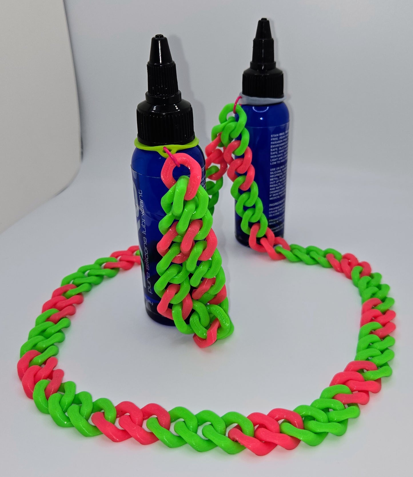 Stretchy Cuban Chain Loop Poppers/Lube Holder Necklace – Colorful, Customizable, Durable & Stylish