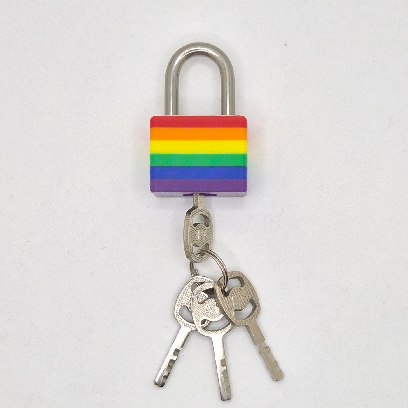 Small Padlock & Cover – Custom Kink Collar Lock, Keyed Alike Options, Glow & Pride Styles