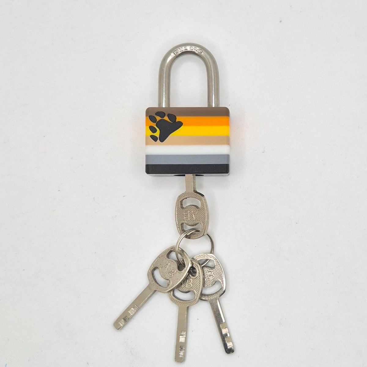 Small Padlock & Cover – Custom Kink Collar Lock, Keyed Alike Options, Glow & Pride Styles