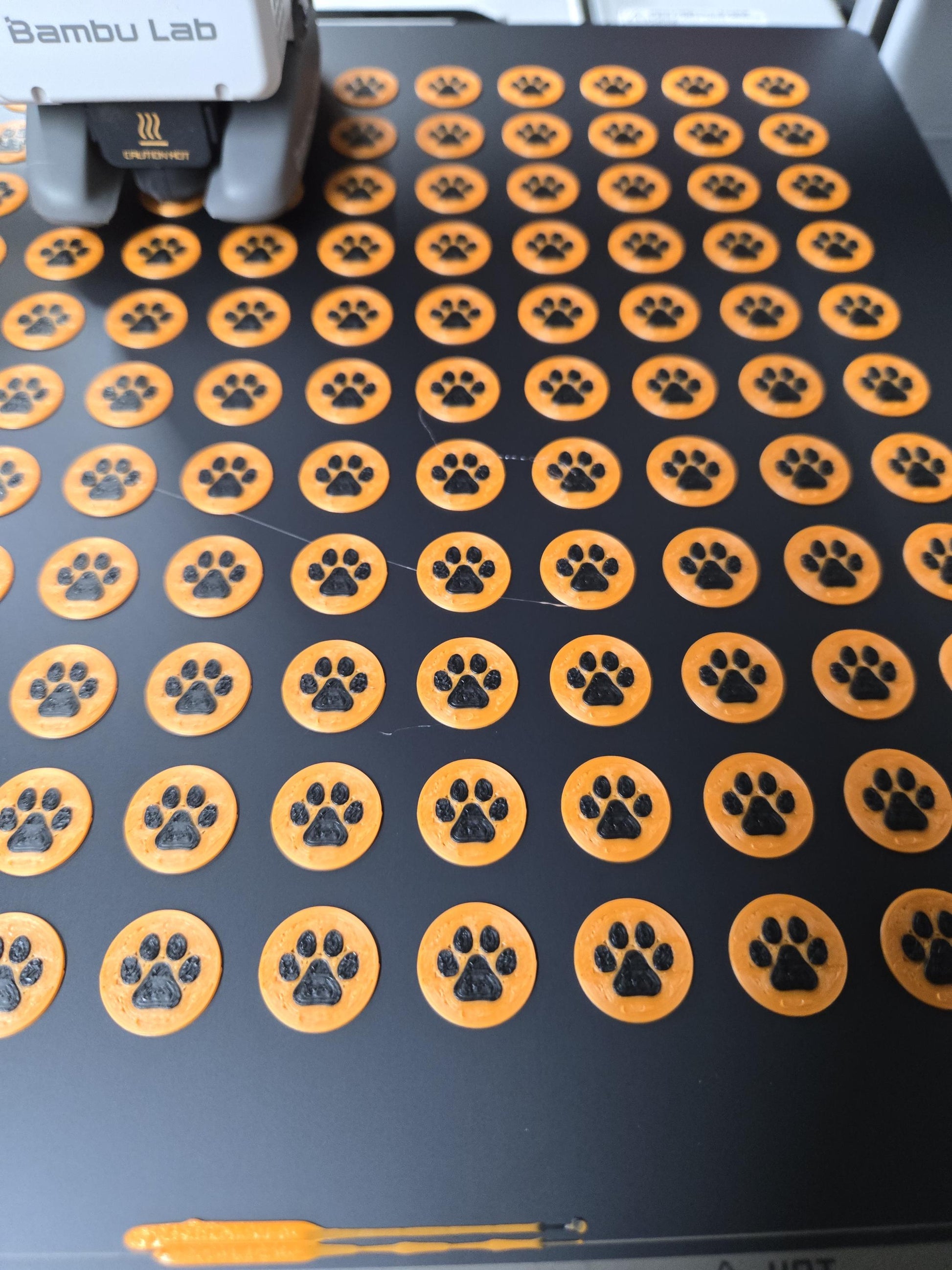3D Printed Puppy Paw Kandi Bead Pupifer's Paddles