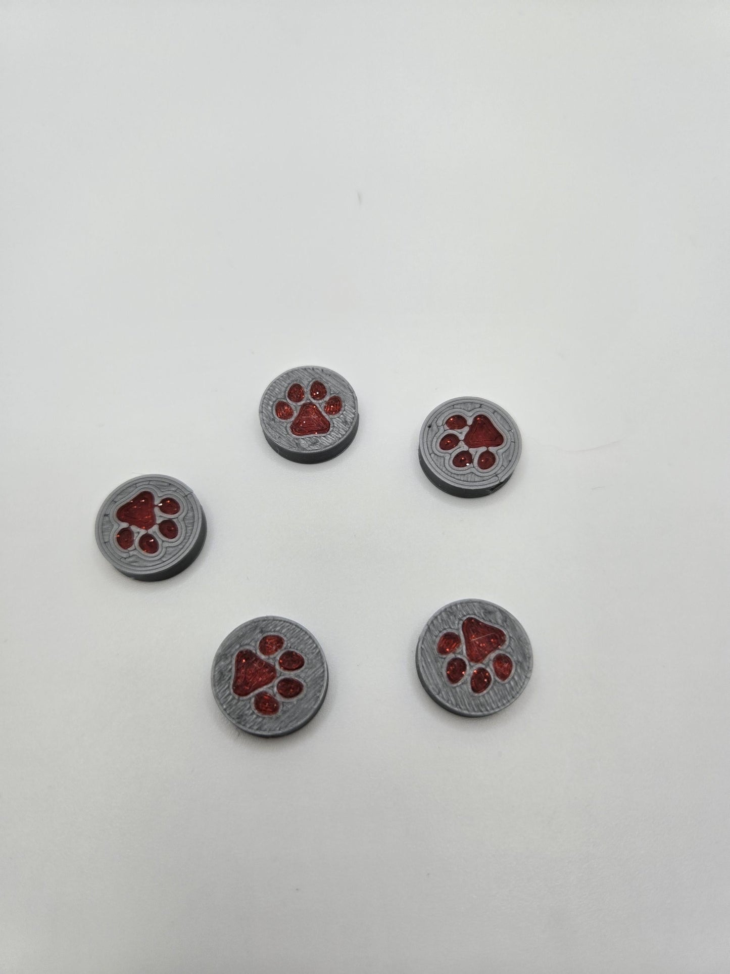 3D Printed Puppy Paw Kandi Bead Pupifer's Paddles