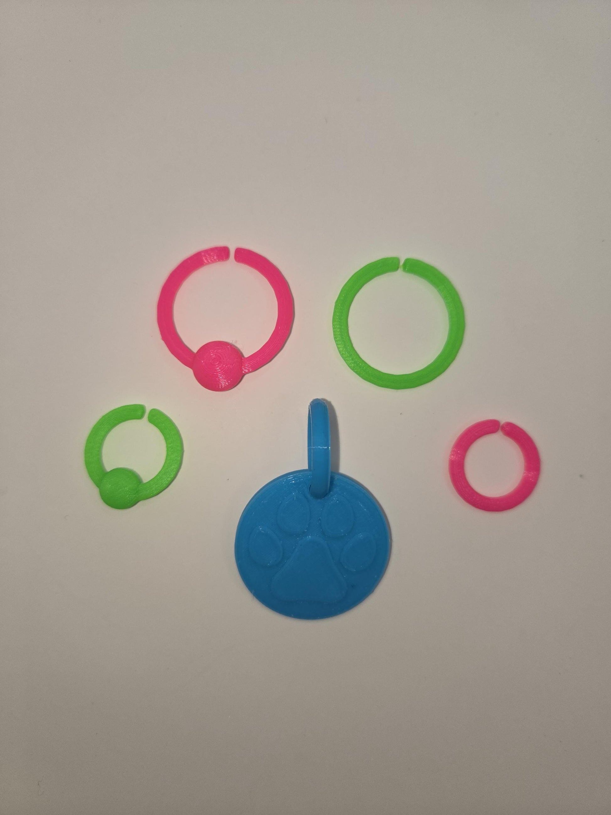 3D Printed Pup Hood Fake Ear Piercing Pupifer's Paddles