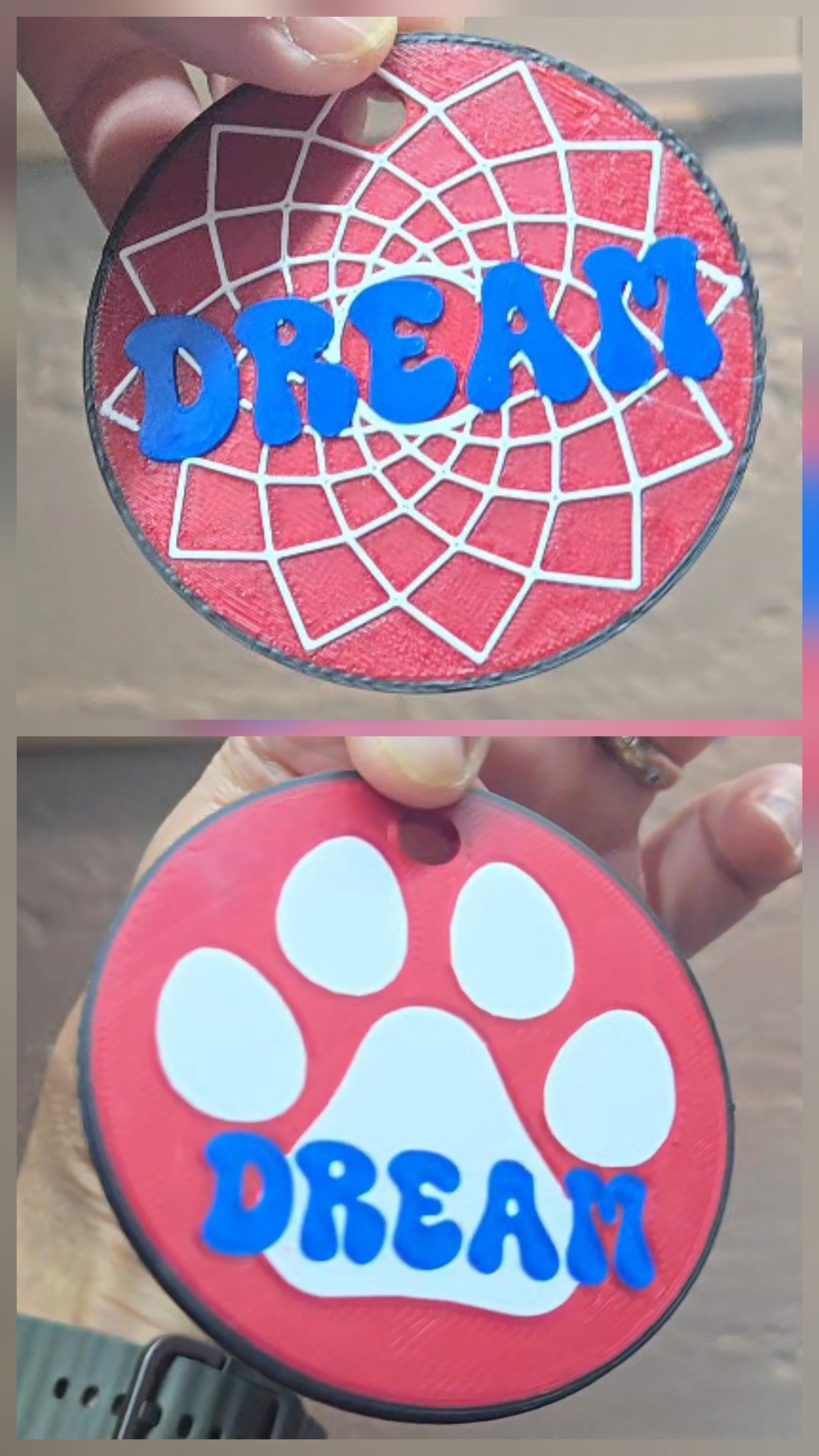 🐾 High Tech: 3D Printed Puppy Paw Name Badges (Includes NFC Chip) Pupifer's Paddles