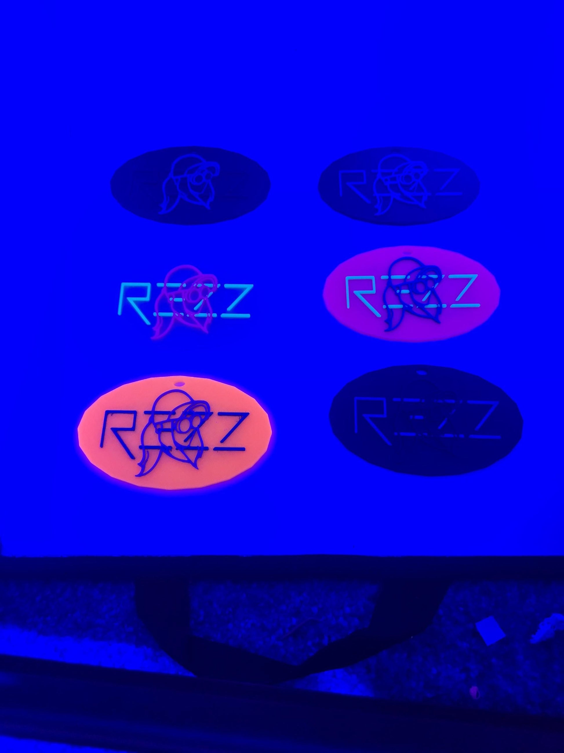 Rezz-Inspired Glow Keychains | UV Reactive Rave Accessory Pupifer's Kink Wonderland