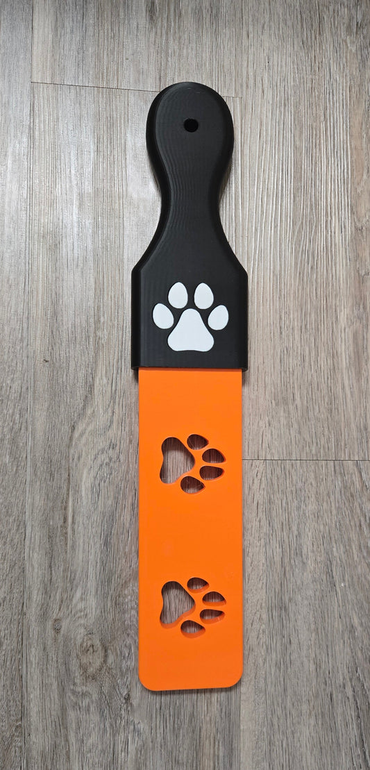 🐾 Alpha Pup Fraternity Paddle – 3D Printed Paw Cutout Spanker Pupifer's Kink Wonderland