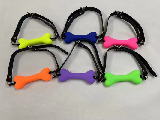 Soft Silicone Dog Bone Chew Toy – Stress Relief Chew for Humans (NEW COLORS)