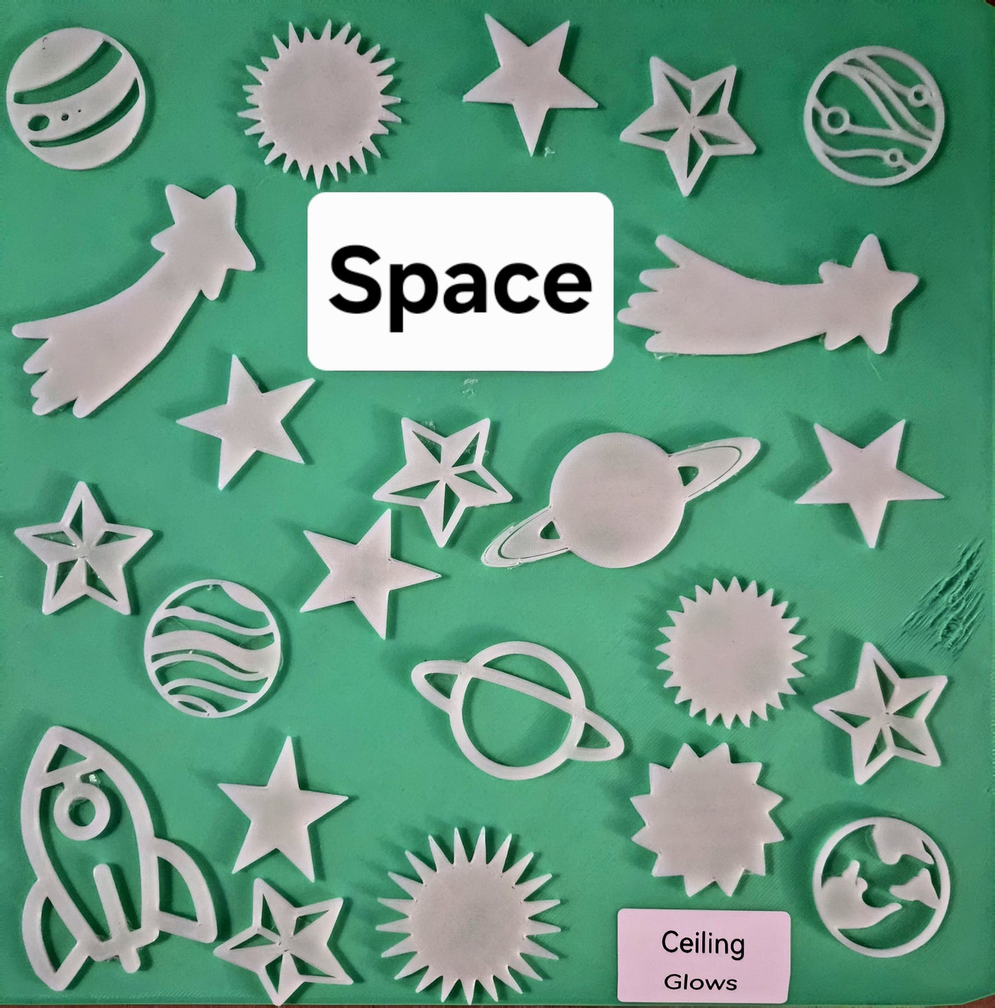 3D Printed Glow-in-the-Dark Ceiling Stickers